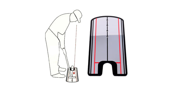 Portable Golf Putting  Alignment Mirror