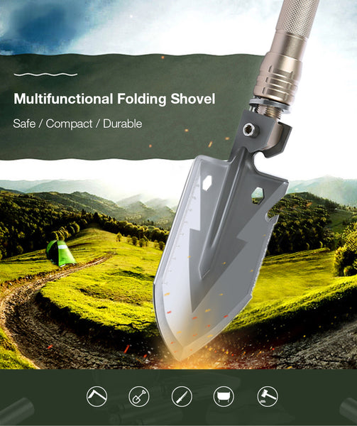 Professional Military Outdoor Multi function Folding Camping Shovel