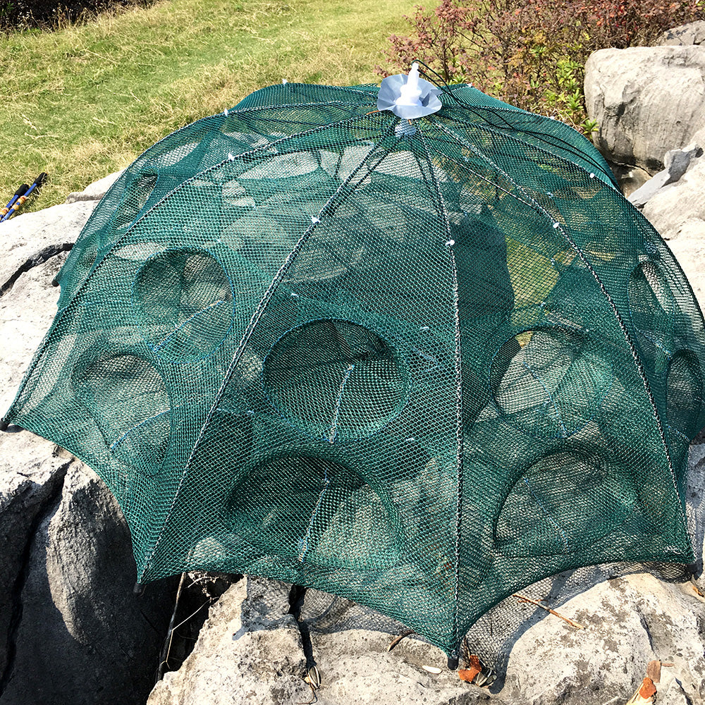 Strengthened Multi Hole Automatic Foldable Fishing Net, Shrimp Cage, C – 4 Gadgets Only