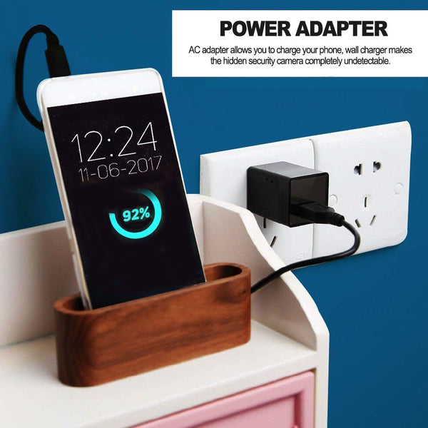 Hidden Camera With a USB Wall Charger  (Not included SD card)