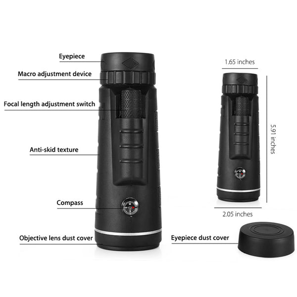 Telescopic Scope Zoom Phone Lens for Your Smartphone Camera With a Tripod