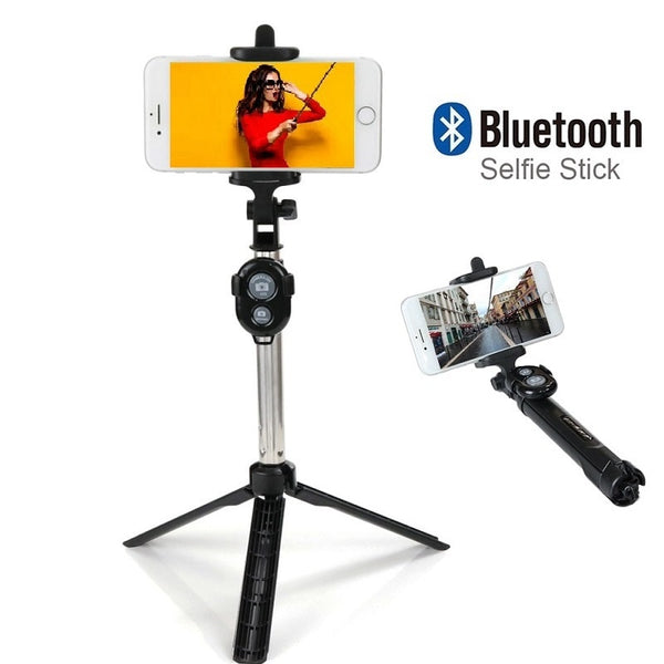Bluetooth Selfie Sticks With a Built in Tripod and a Detachable Remote Control-PR