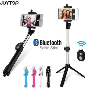 Bluetooth Selfie Sticks With a Built in Tripod and a Detachable Remote Control